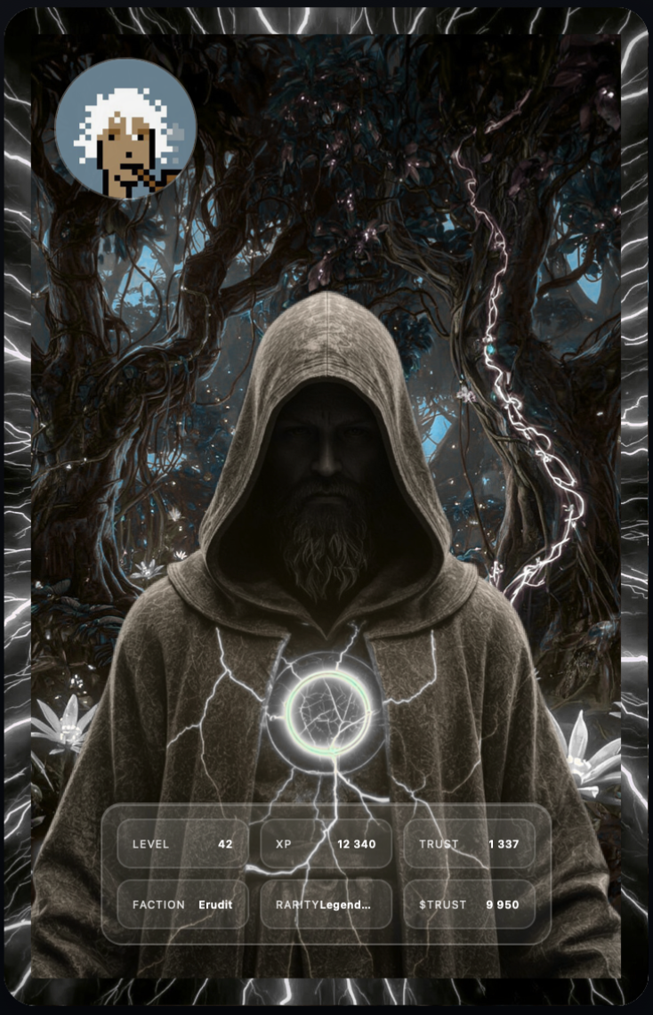 Static preview of the Trust Card